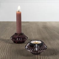 Candleholder Duo – Amethyst