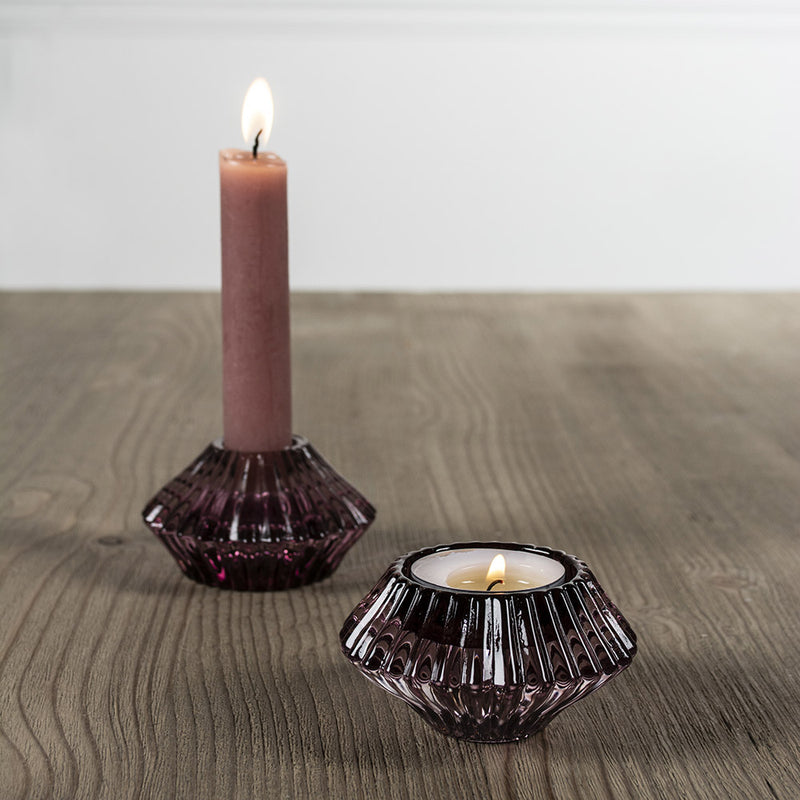 Candleholder Duo – Amethyst