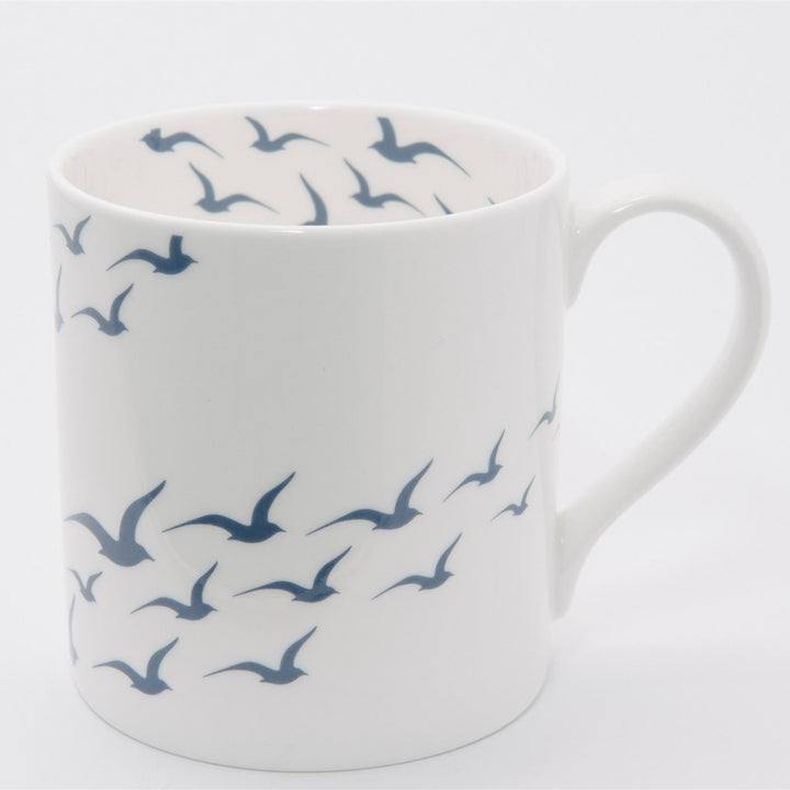 Flock of Gulls - Luxury Fine Bone China Coastal Design Mug