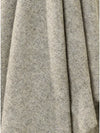 Herringbone Pure New Wool Vintage Grey Throw