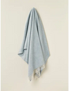 Herringbone Pure New Wool Duck Egg Blue Throw